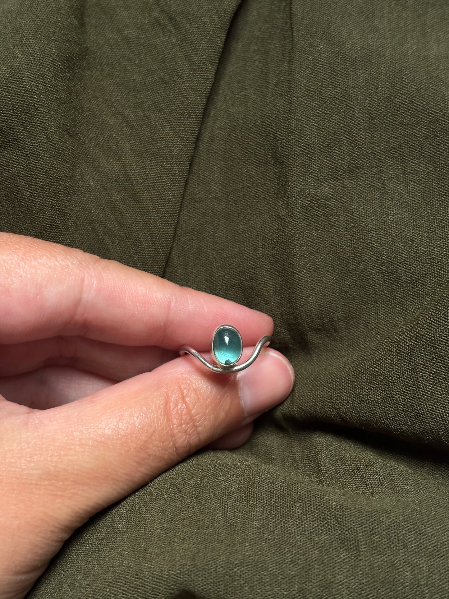 Kyanite ring
