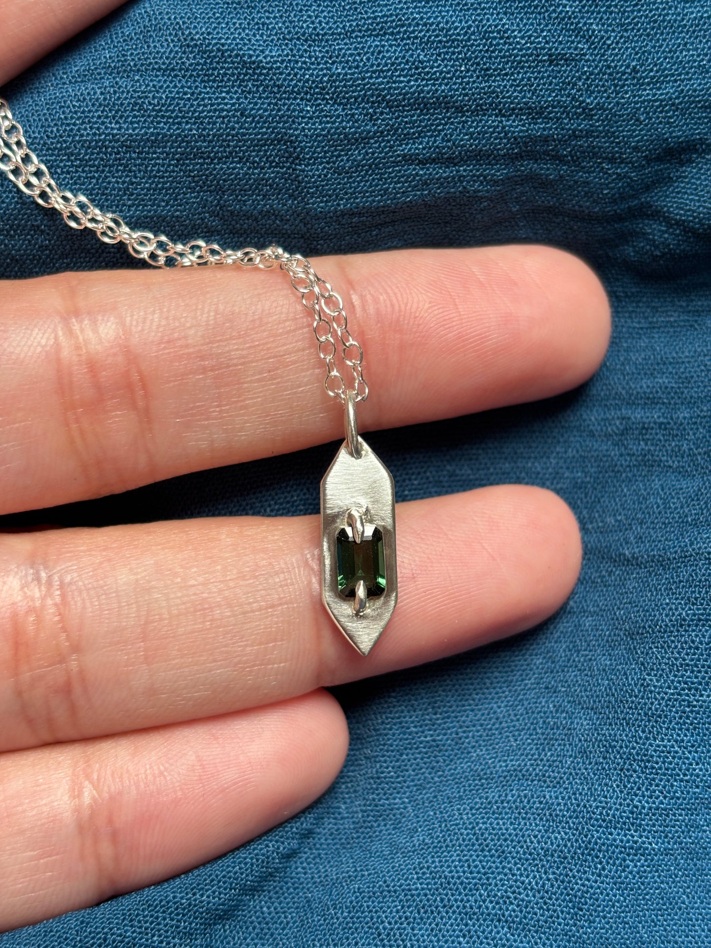 Green tourmaline pendant