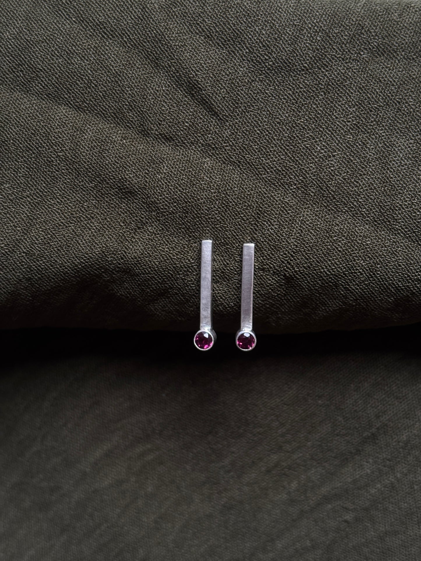 Garnet earrings