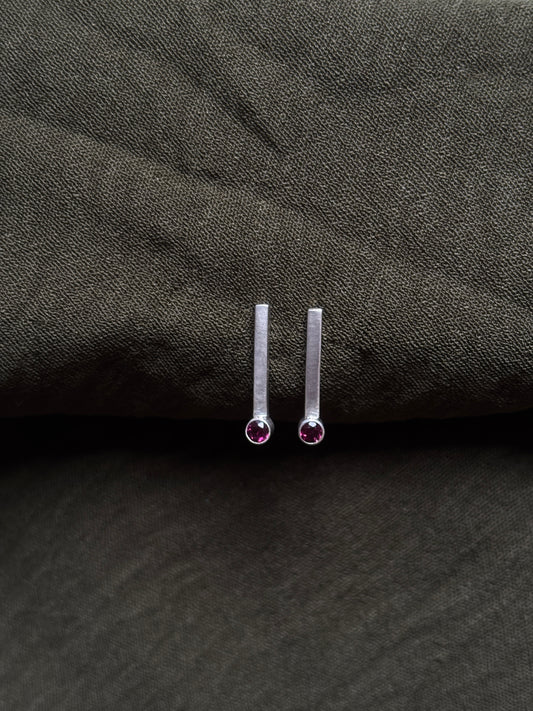 Garnet earrings