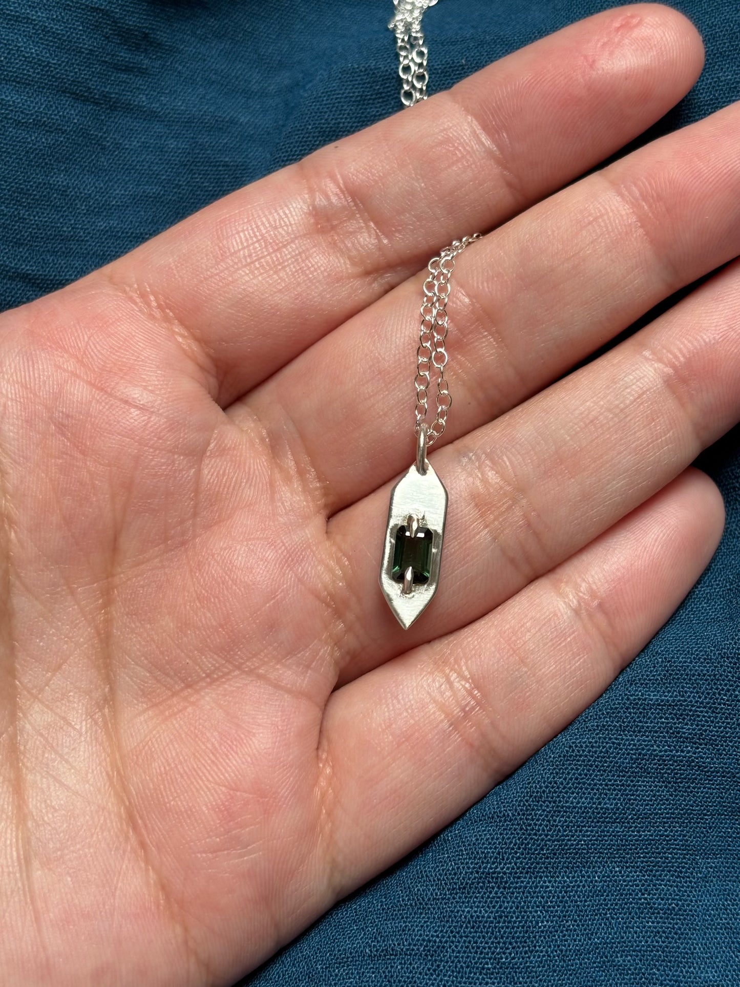 Green tourmaline pendant