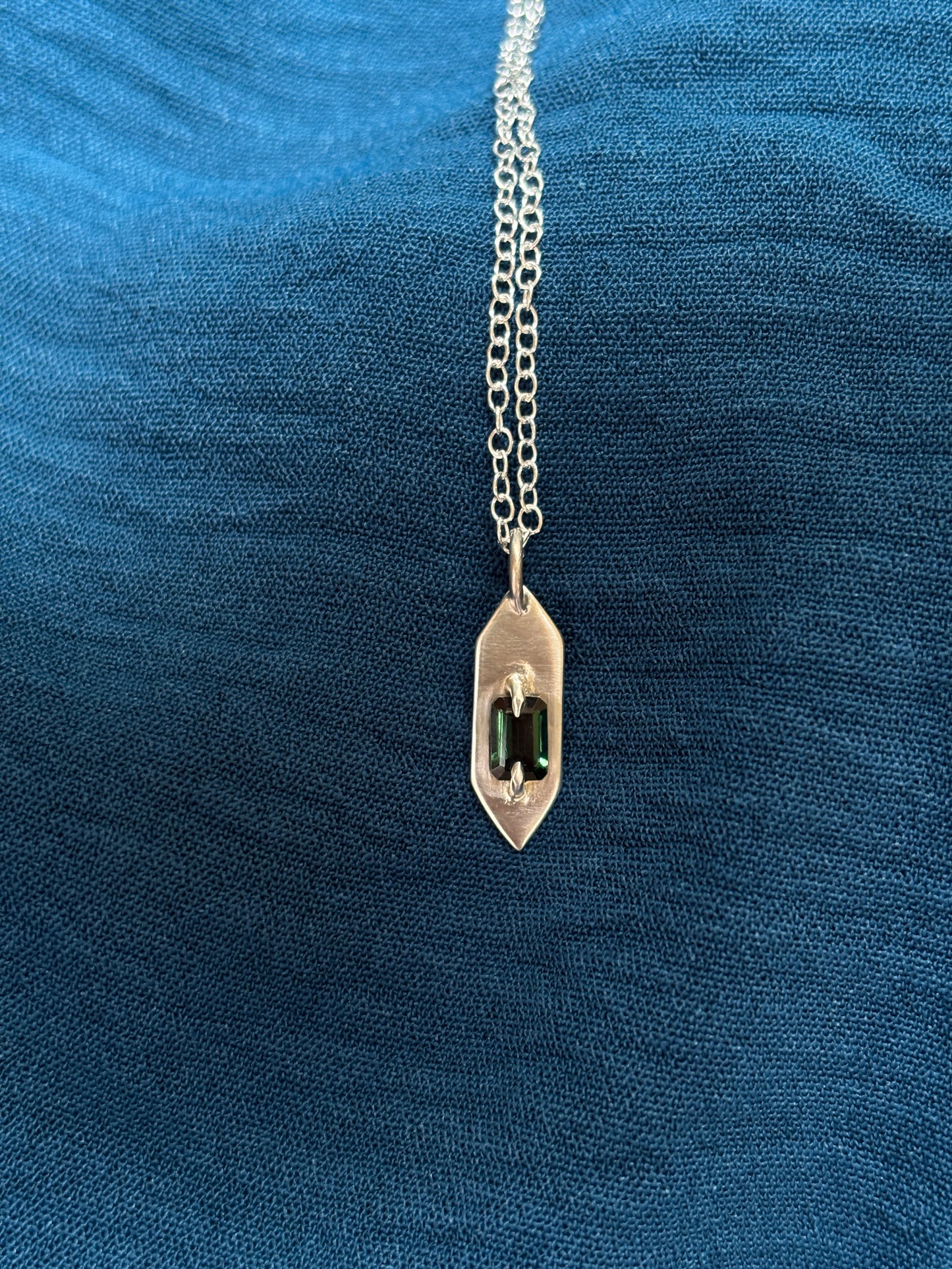 Green tourmaline pendant