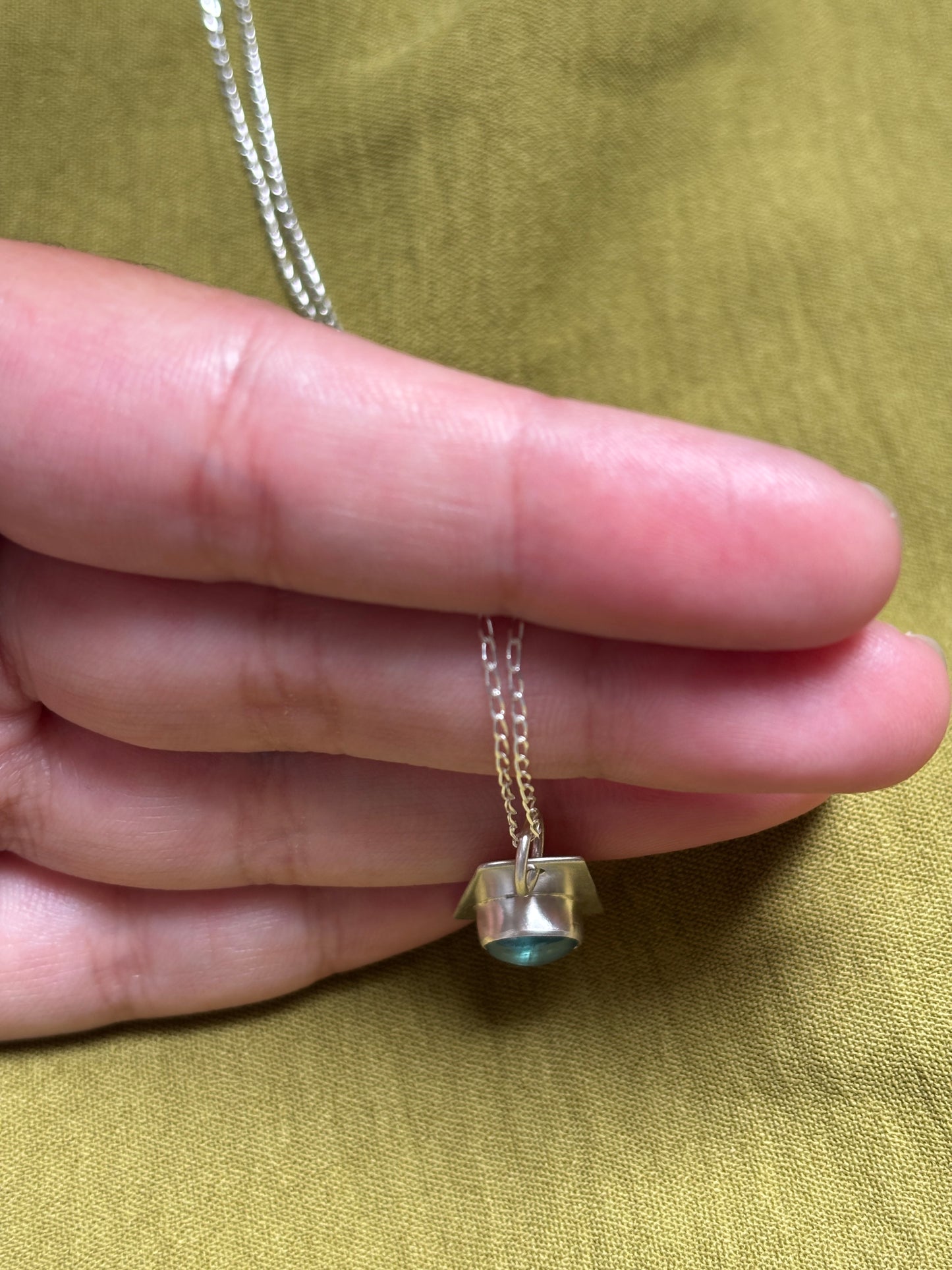Blue fluorite necklace