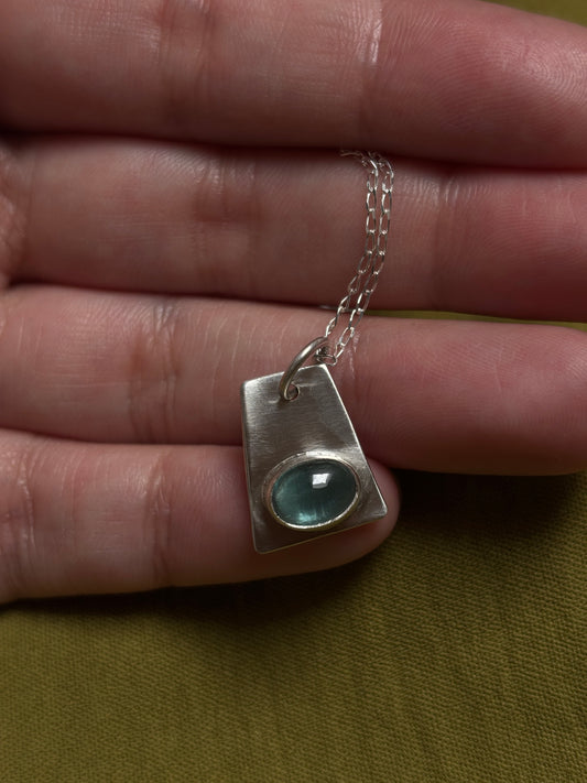 Blue fluorite necklace