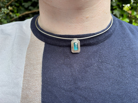 Kyanite choker necklace