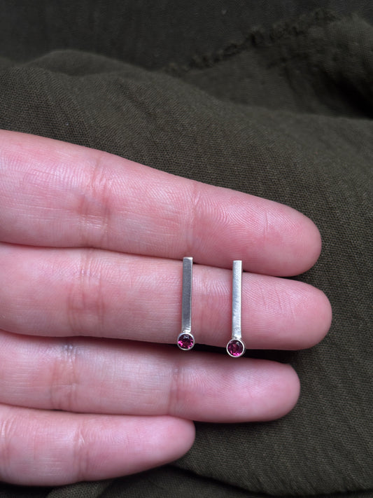 Garnet earrings