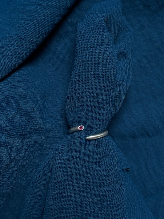 Ruby 'needle' ring